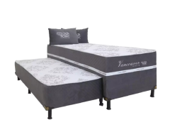 Cama Box Solteiro Caza Nobre Com Auxiliar Vancouver Premium (645067)