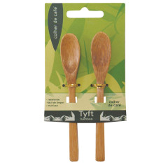 Kit Bambu 2 Peças Colher Café 14 cm (576441)