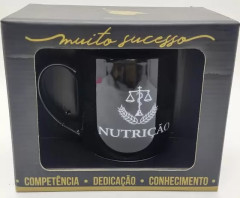 Caneca Porcelana Urban 360ml Cursos - Nutrição