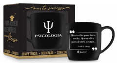 Caneca Porcelana 360ml na caixa - Curso Psicologia Presente Brasfoot