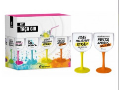 Taça Gin C/2un Bicolor - Festas e Amigos