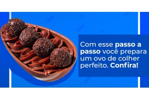 Imagem Ilustrativa com ovo de colher escrita "Com esse passo a passo você prepara um ovo de colher perfeito. Confira!"