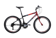 Bicicleta Win Aro 24  Quadro Aço Carbono WN241S Vermelho Pimenta/Preto Houston Bike(652247)