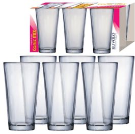 Jogo Copos Água Suco Conic Mix Vidro 415ml 6 Pcs