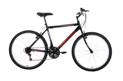 Bicicleta Foxer Hammer Aro 26 Quadro Aço Carbono Freio V-Brake FH261S Preta Houston Bike (652235)