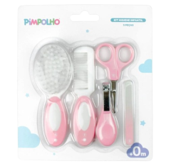 Kit cuidados com bebê 5 peças Rosa 9257-Pimpolho(636095)