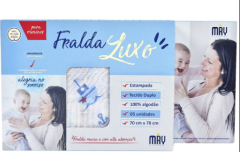 Fralda Luxo Estampada Minasrey 70cmX70cm Contem 05 Und (437580)