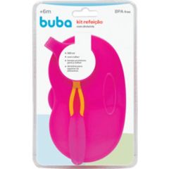 Kit Refeição Com Divisória Rosa Buba (502381)