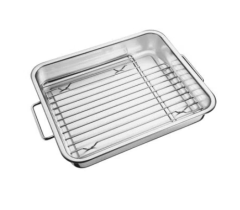 Assadeira Tramontina Service em Aço Inox com Grelha 34 x 28 cm 4,6 L  (581142)