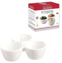 Petisqueira Porcelana 3 Divisória Hauskraft (608676)