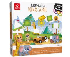  Quebra-Cabeça Formas Safari - Brincadeira De Criança (628592)