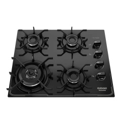 Cooktop Itamaster 4 Bcs Tripla Chama Mesa Vidro Preto  -  Itatiaia (669160)