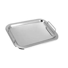 Bandeja Retangular Em Inox Com Alcas 33 X 23,5 Cm - Unygift (671707)