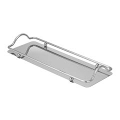 Bandeja Retangular Em Inox Com Alcas 34,5 X 12,8 Cm - Unygift (671704)