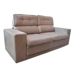 Sofa 3L Dom Capuccino 09 Retratil Reclinavel (634821)