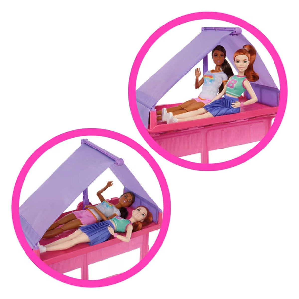 Barbieアームレスト2個セット Acampamento Dos Sonhos Barbie Hrj78 - Mattel 686723 | Lojas Pintos