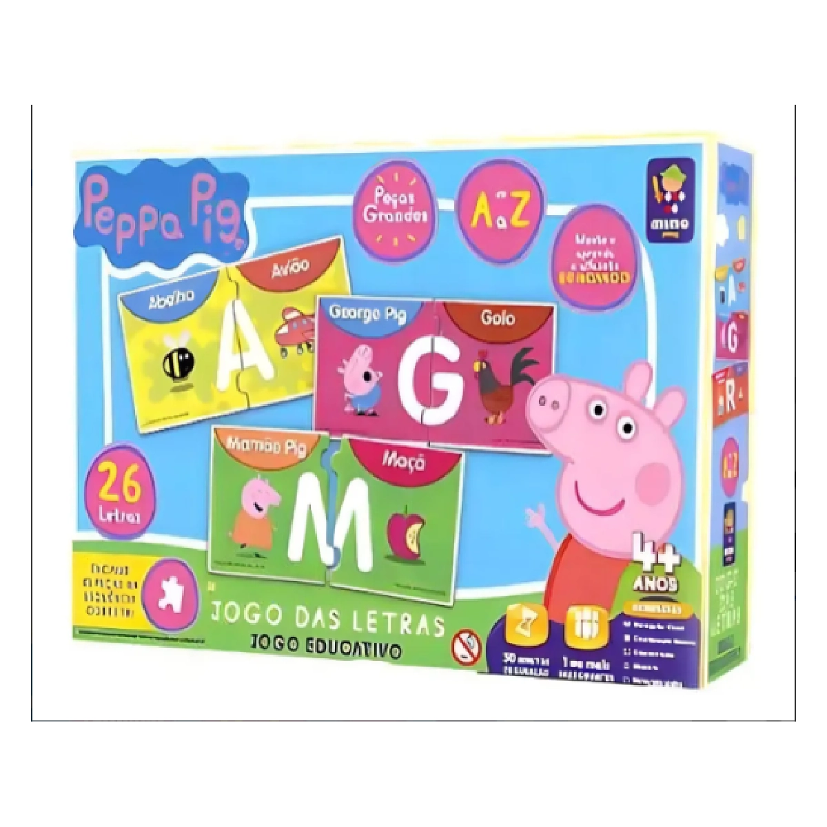 Jogo 2102 Das Letras Peppa - Mimo 687728 | Lojas Pintos