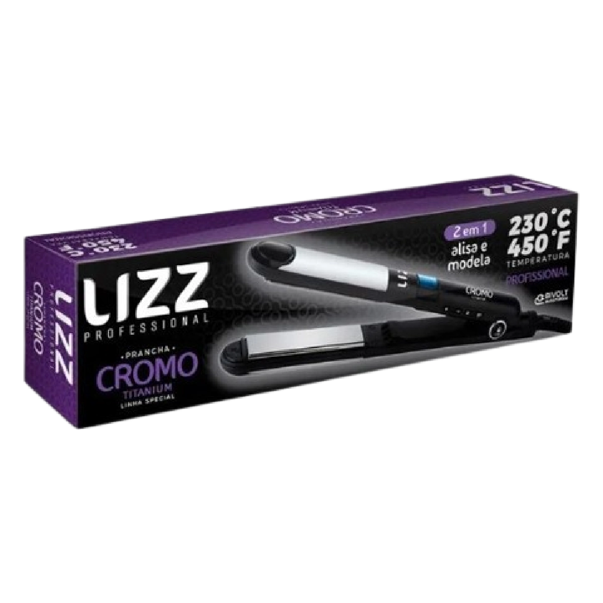 Prancha Professional Cromo 450 Titanium Yl0006 Bivolt – Lizz